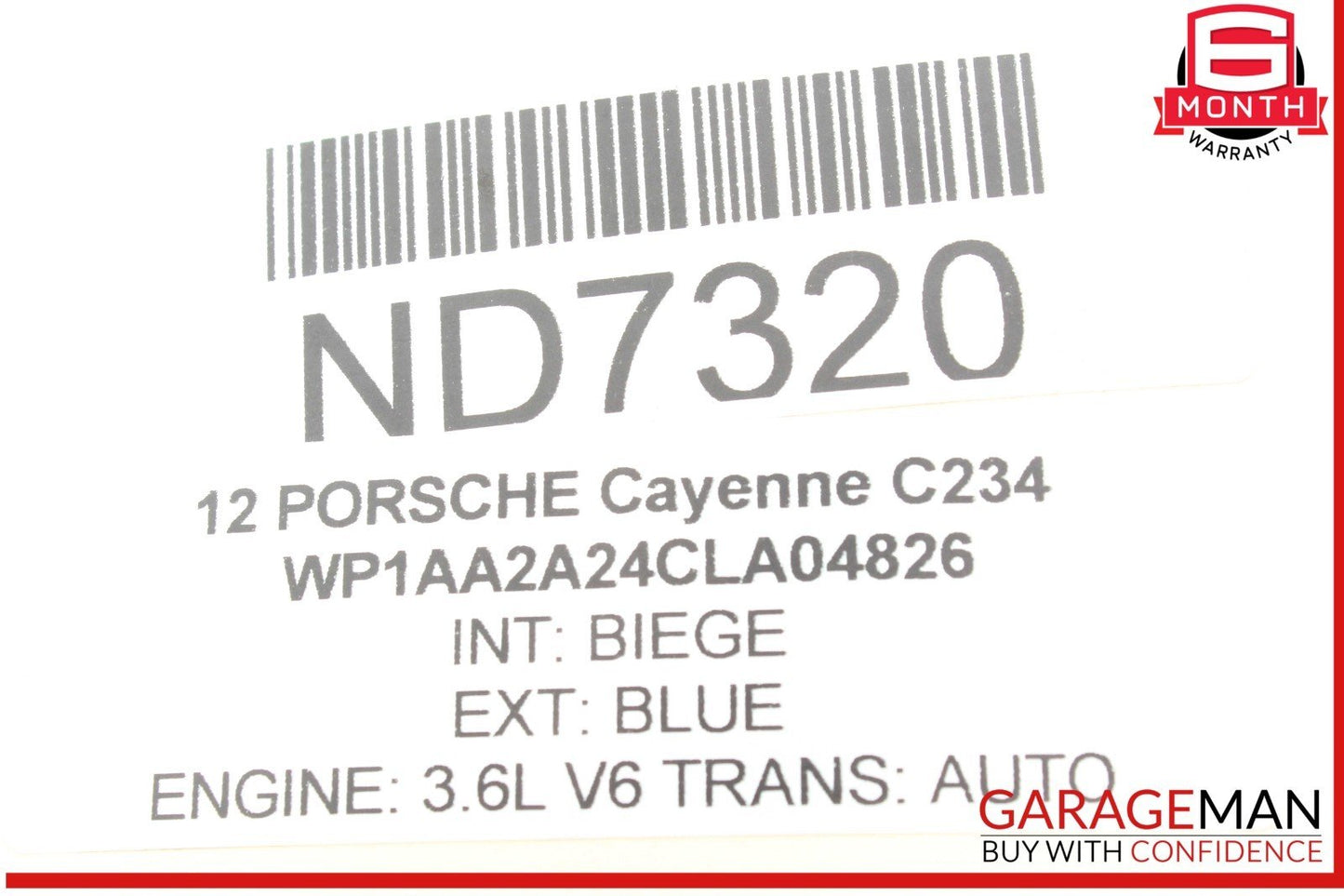 11-18 Porsche Cayenne 958 Rear Right or Left Side Upper Forward Control Arm OEM