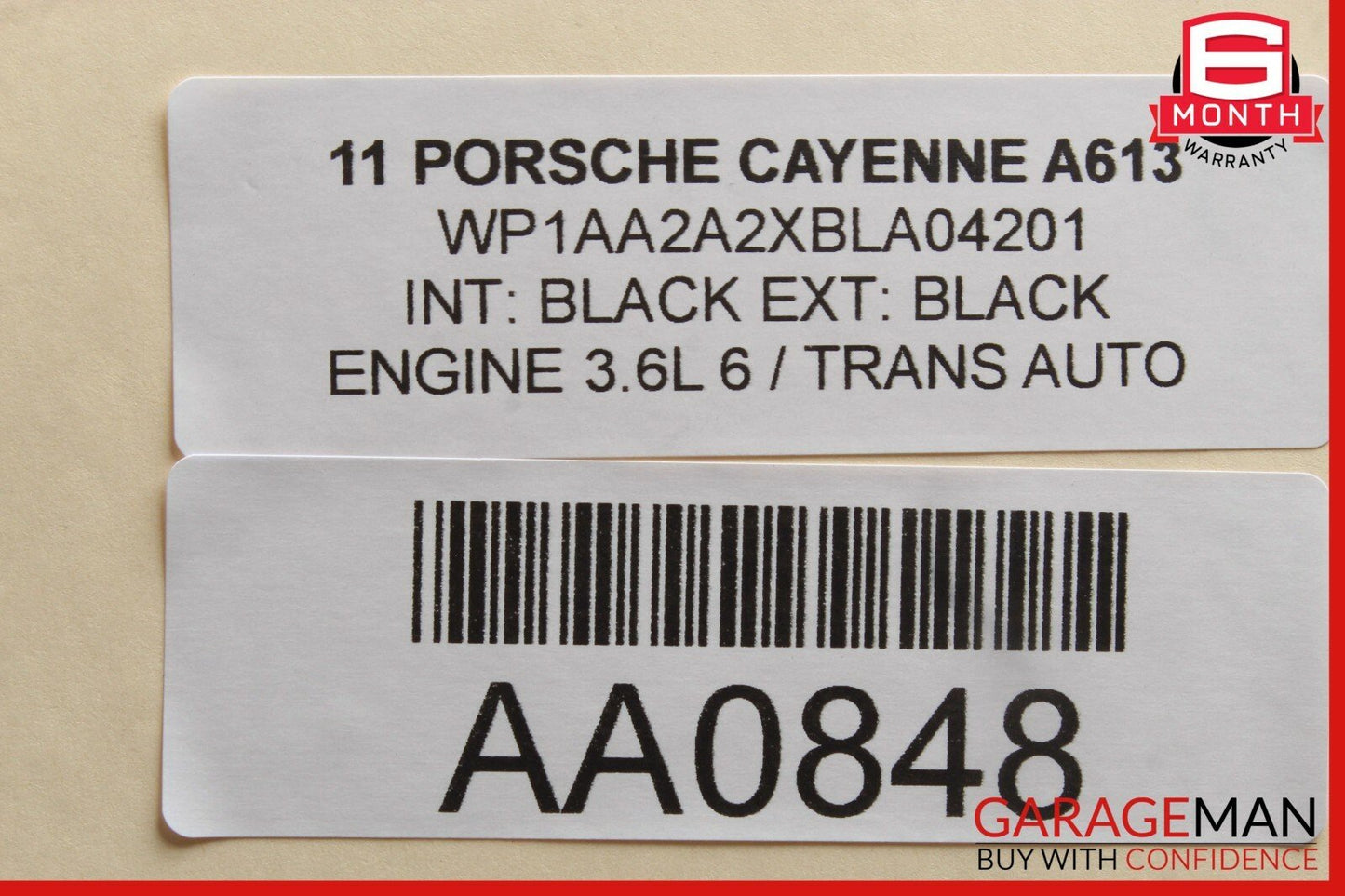 11-17 Porsche Cayenne 958 Front Right Passenger Side Seat Headrest Head Rest OEM