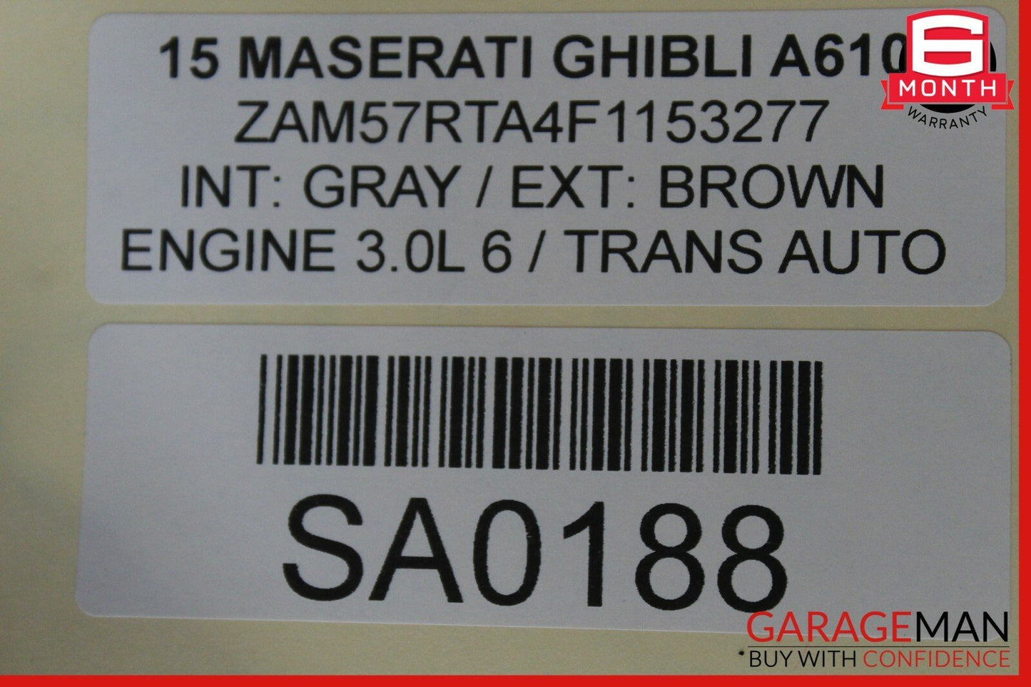 14-17 Maserati Ghibli Fuel Gas Tank Reservoir Assembly OEM