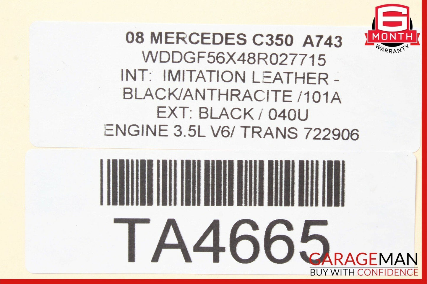 08-16 Mercedes C350 E350 RWD Rear Diff Differential Axle Carrier Gear Ratio 2.82