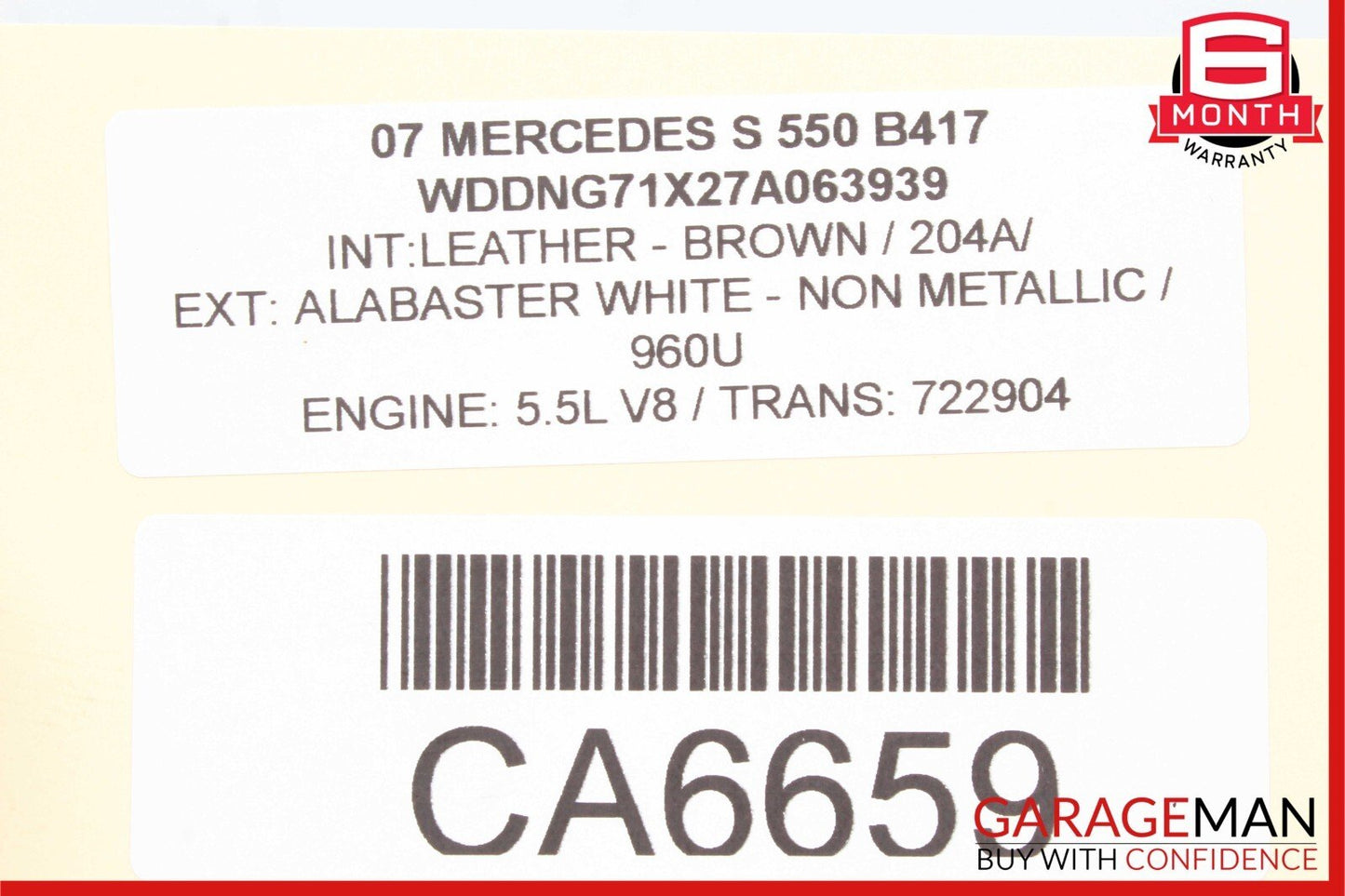 05-13 Mercedes W221 S550 Front Left Side Engine Timing Chain Cover Plate OEM