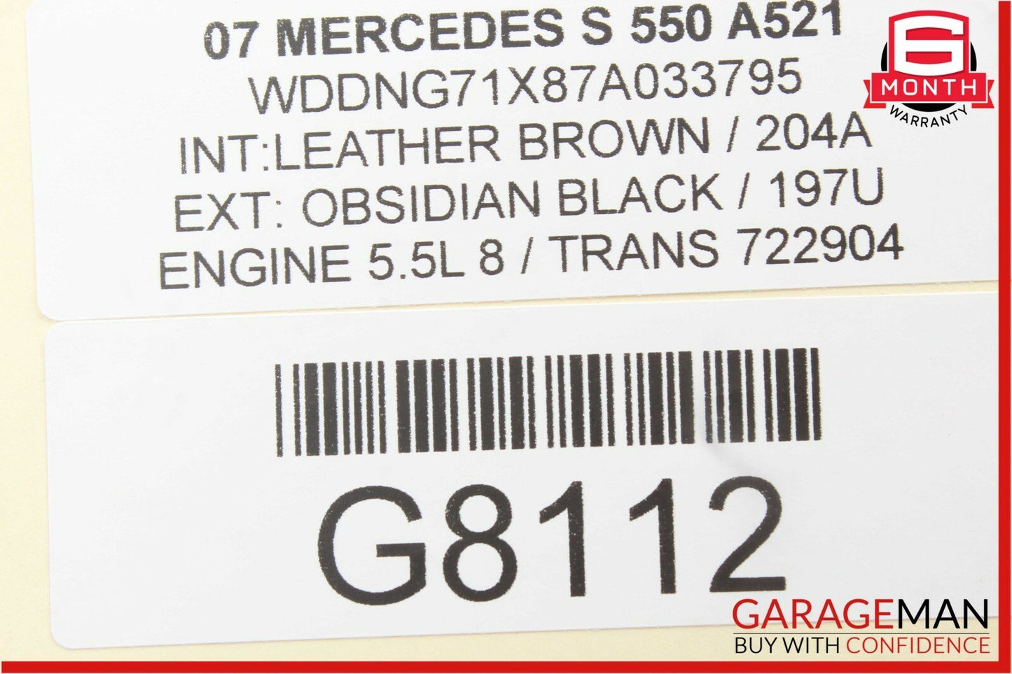 07-14 Mercedes CL550 S550 Rear Right / Left Side Upper Control Arm