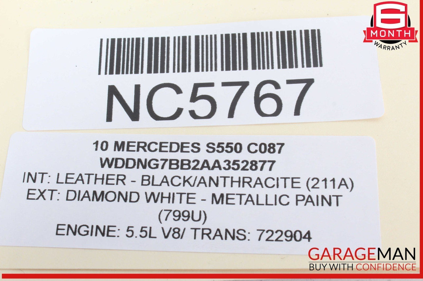 10-13 Mercedes W221 S550 S400 Rear Left Driver Side Seat Belt Retractor OEM