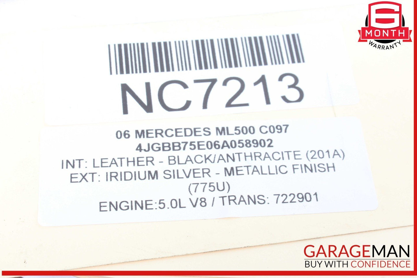 06-12 Mercedes W164 ML500 ML350 Front Right Side Driveshaft CV Axle Shaft OEM