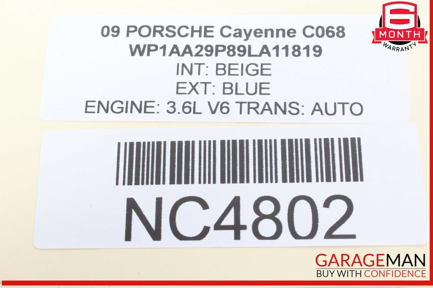 03-10 Porsche Cayenne 955 957 Front Left Driver Side Window Regulator Motor Unit