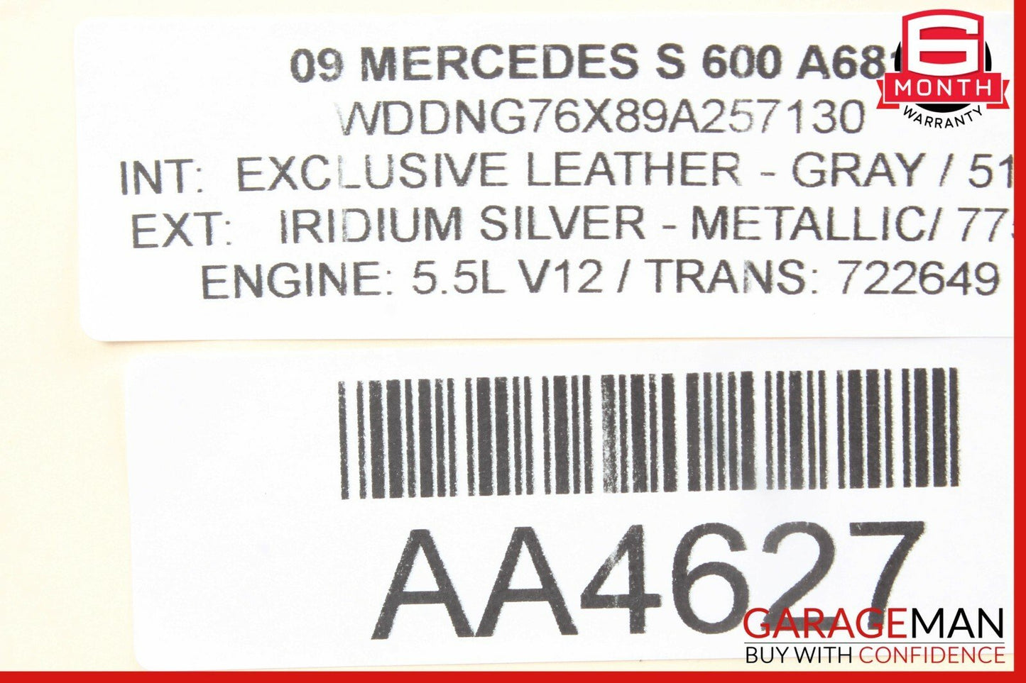 07-13 Mercedes S550 CL600 Front Left Driver Side Door Lock Latch Actuator OEM