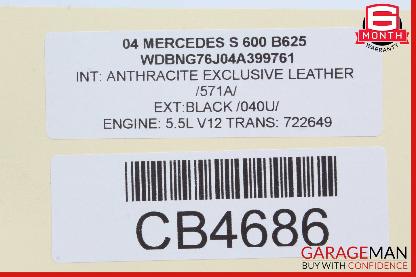 00-06 Mercedes W220 S600 Front Right Transverse Lower Control Arm OEM