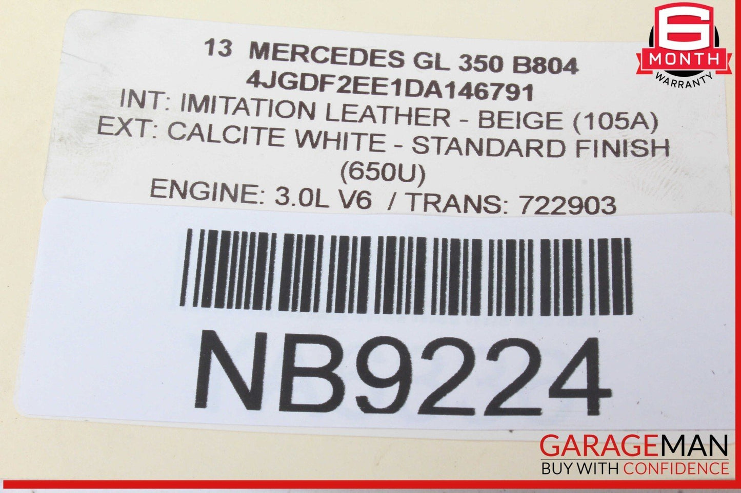 12-16 Mercedes X166 GL350 GL550 ML550 Rear Relay Fuse Box 1669063901 OEM