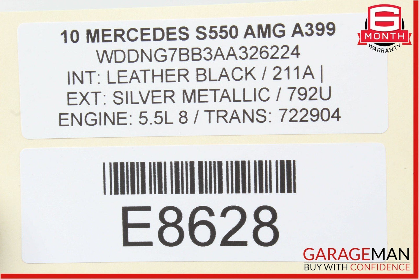 10-13 Mercedes W221 S550 CL550 Engine Cooling Fan Shroud Motor Assembly OEM