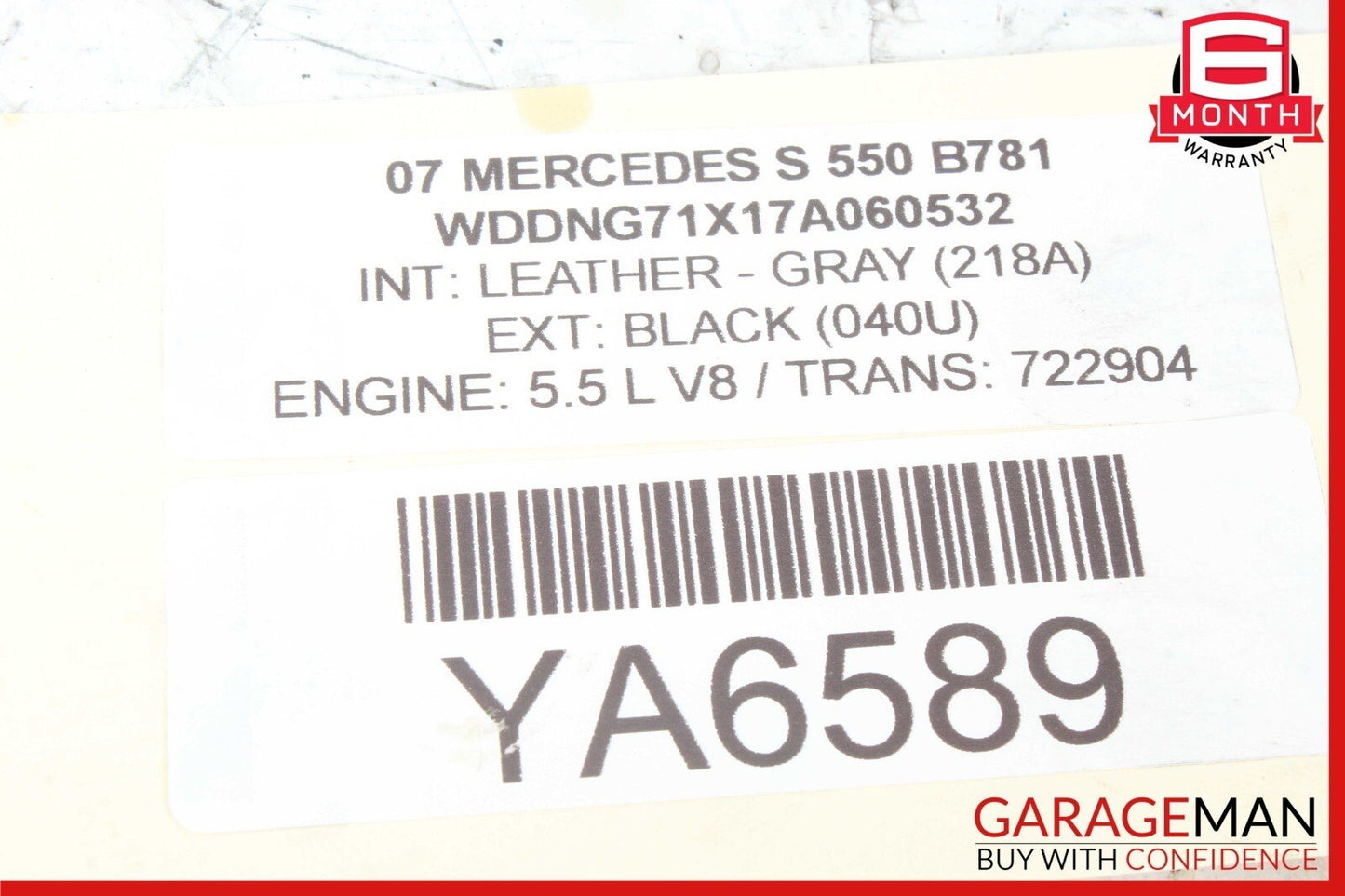 07-13 Mercedes W221 S400 S550 Front Left or Right Side Air Shock Absorber Strut