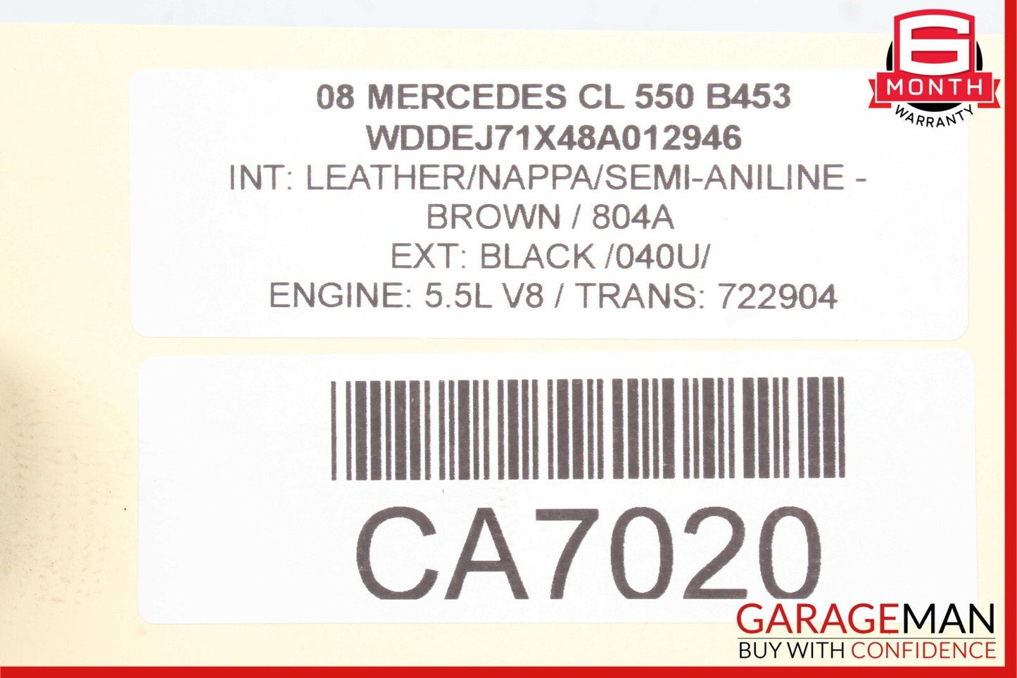 07-18 Mercedes S550 CL550 CLS550 Rear Left / Right Axle CV Half Shaft Driveshaft
