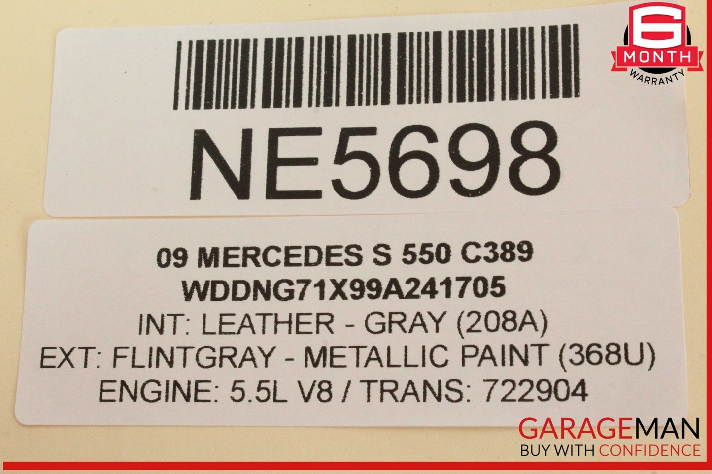 07-09 Mercedes W221 S550 CL550 Parking Back Up Reverse Distance Control Module