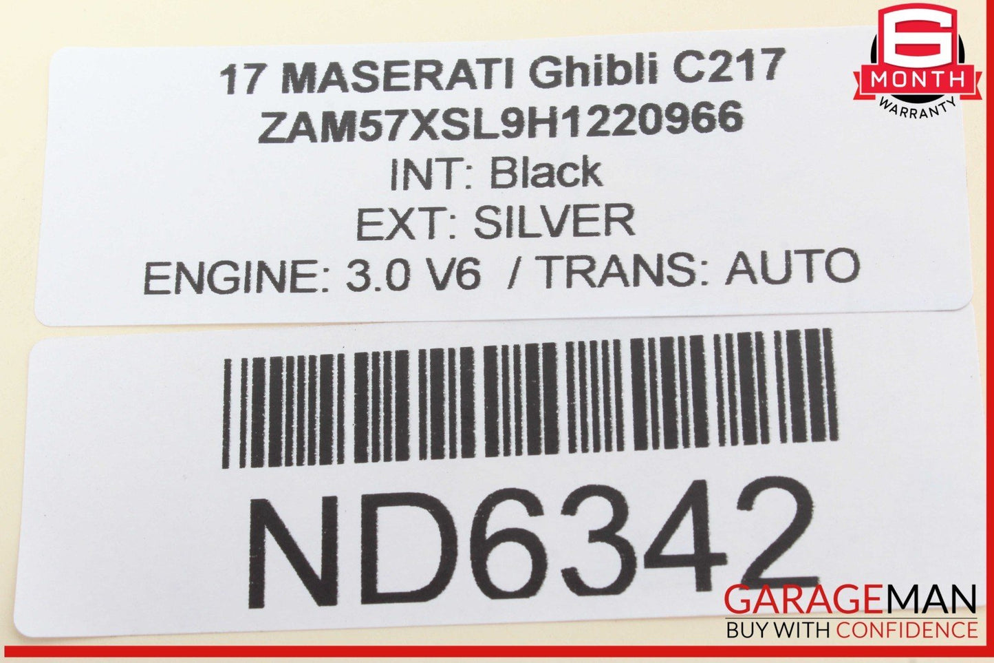 14-17 Maserati Ghibli Rear Right or Left Side Lower Control Arm 670002808 OEM