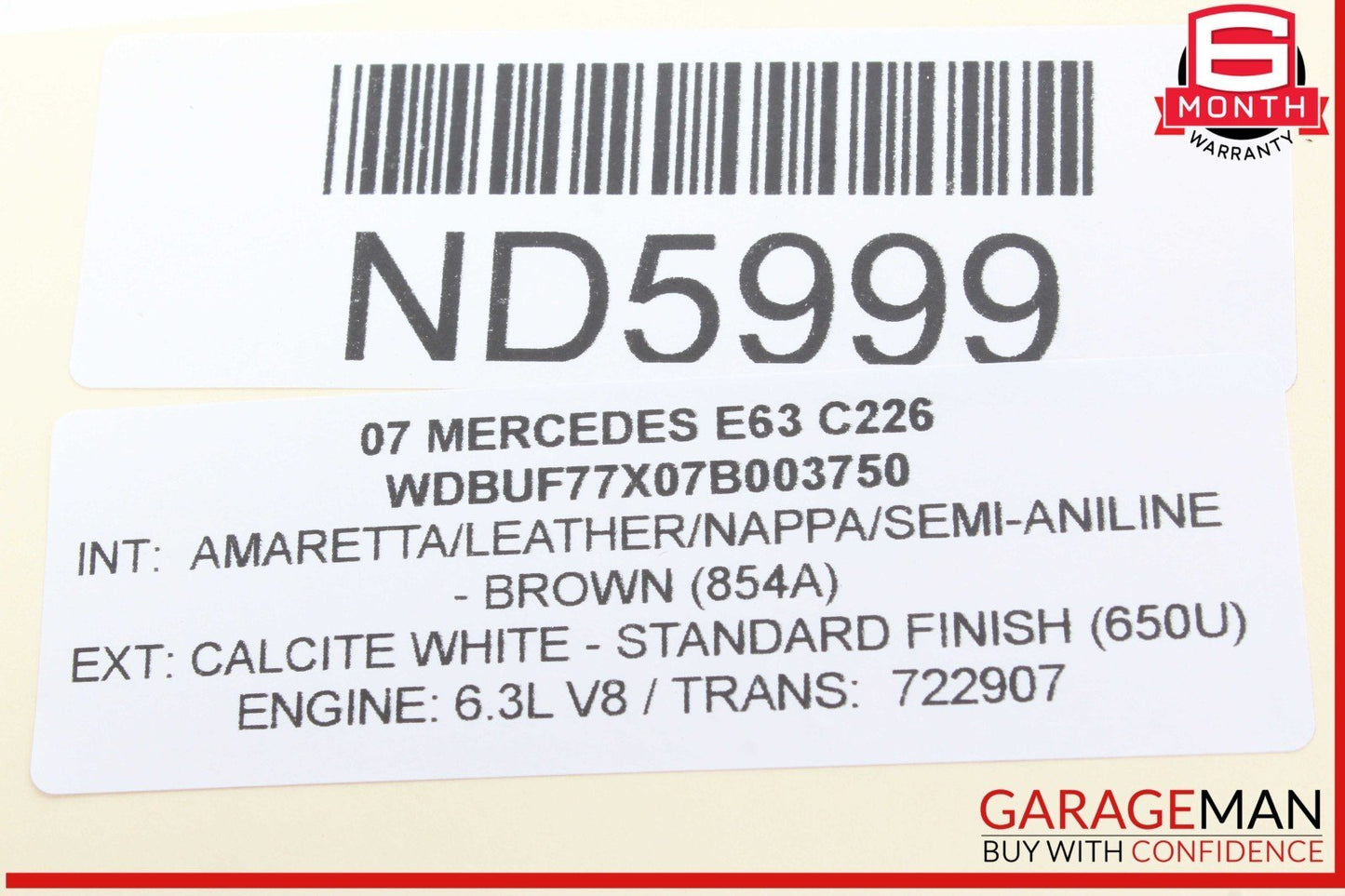 03-09 Mercedes W211 E63 AMG E500 Front Left Side Door Control Module Unit OEM