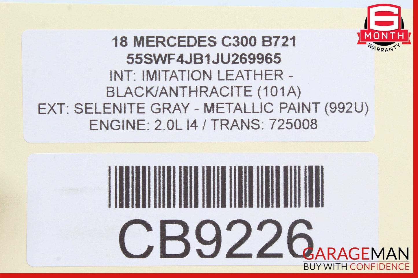 15-20 Mercedes W205 C300 Rear Left or Right Suspension Lower Control Arm OEM