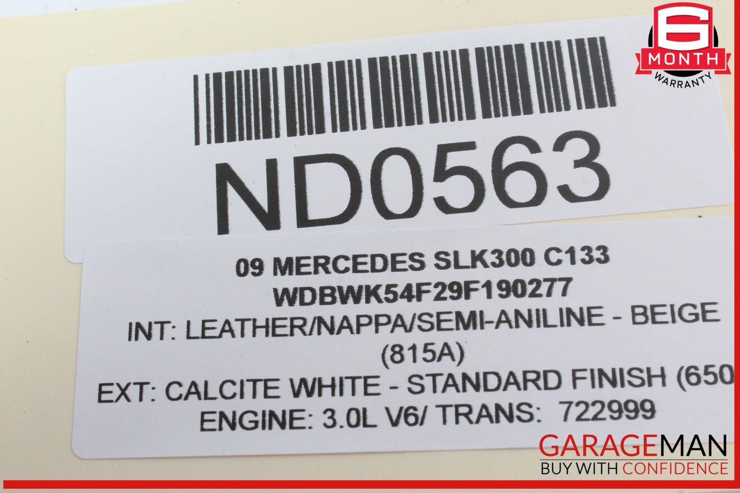 05-11 Mercedes R171 SLK300 Front Right Side Door Window Regulator Motor OEM
