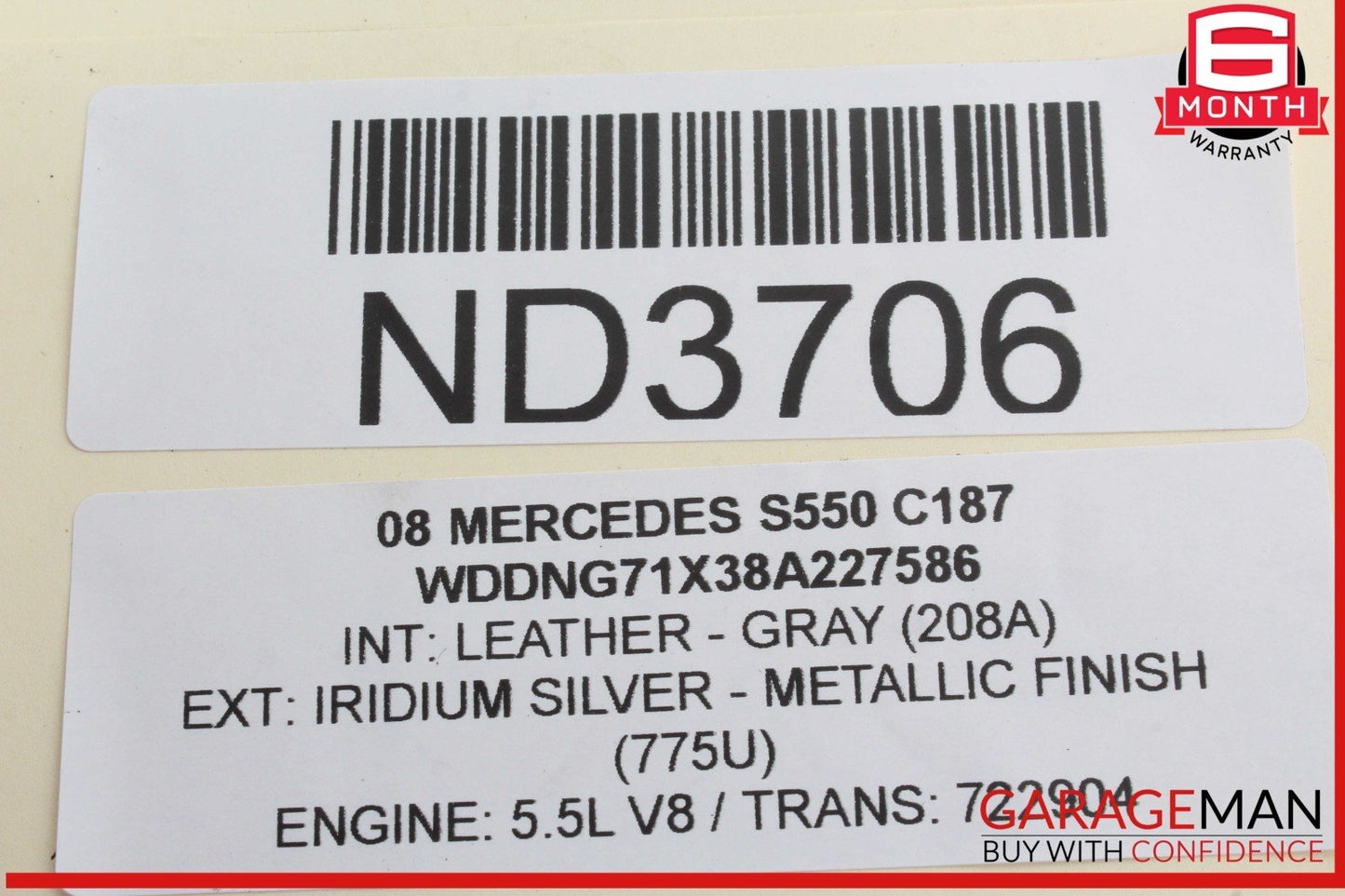 07-14 Mercedes W221 S550 S400 CL63 AMG Rear Right Door Lock Latch Actuator OEM