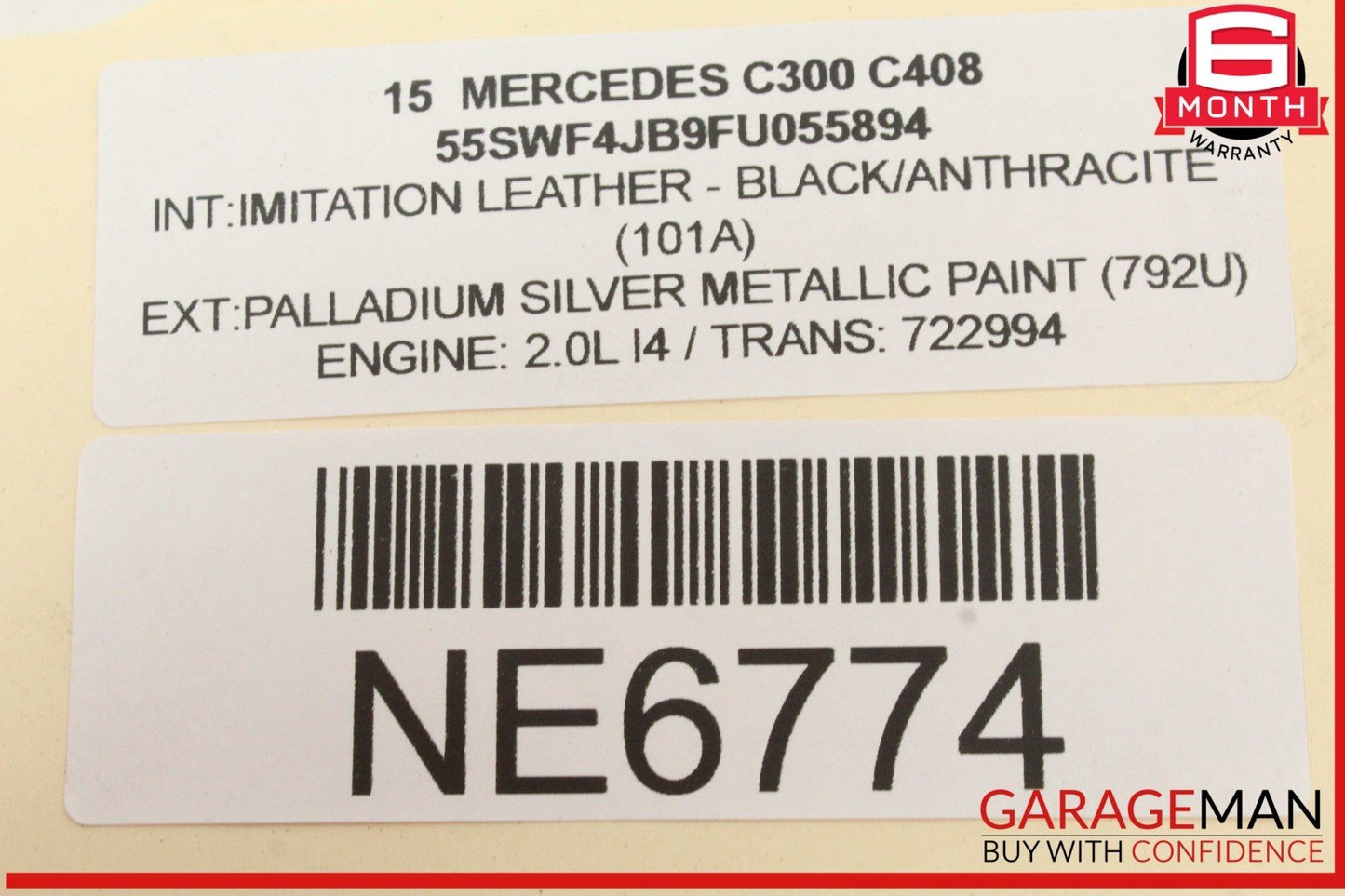 15-20 Mercedes W205 C300 GLC350e E300 M274 2.0L ECU ECM Engine Control Module