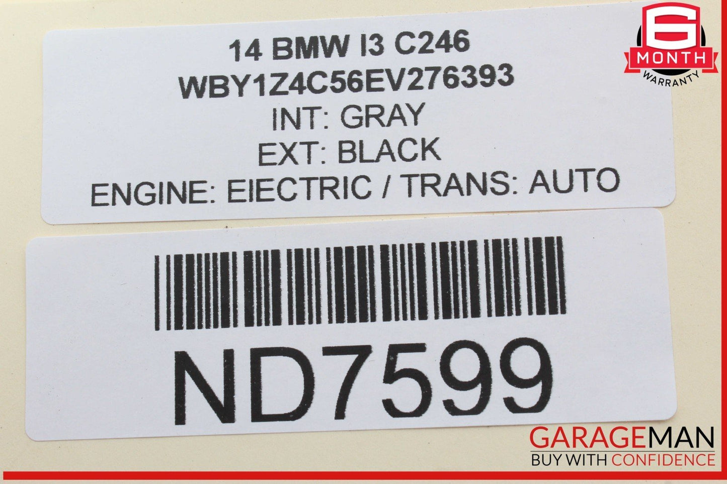 14-21 BMW i3 I01 Hybrid Engine Compressor Wiring Harness Cable 9394653 OEM
