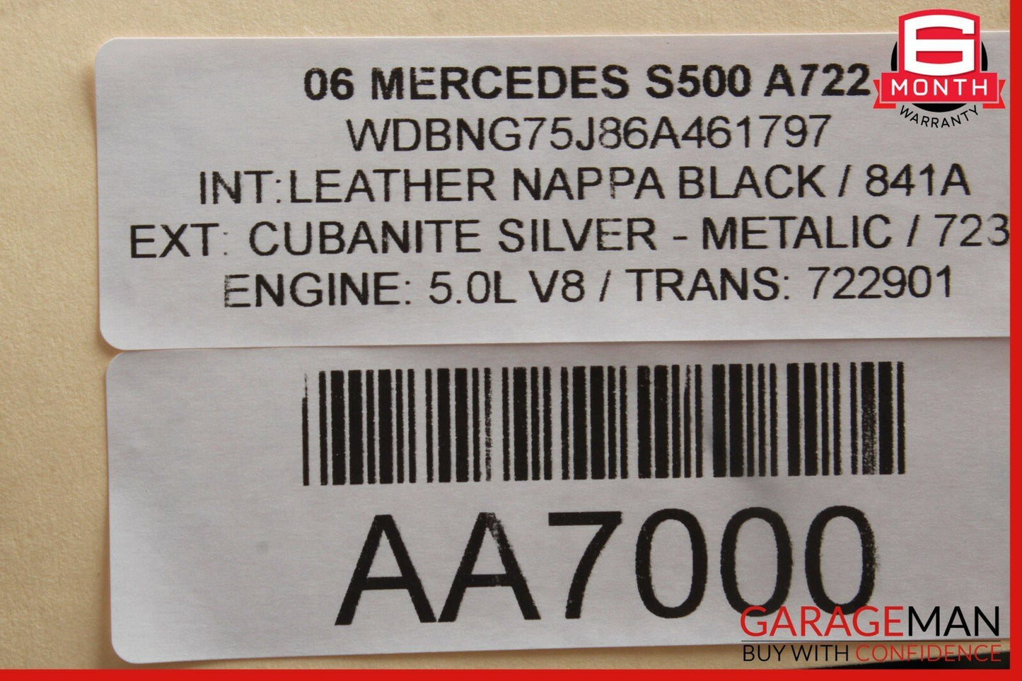 00-06 Mercedes S430 S500 Rear Right / Left Headliner Reading Map Dome Light Grey
