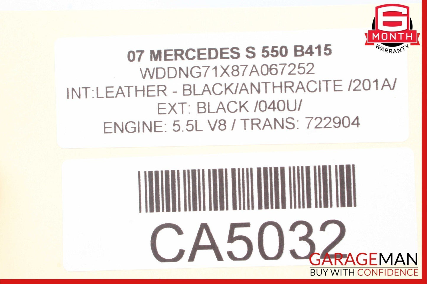07-14 Mercedes W221 S550 CL550 Rear Left & Right Brake Caliper Calipers Set of 2