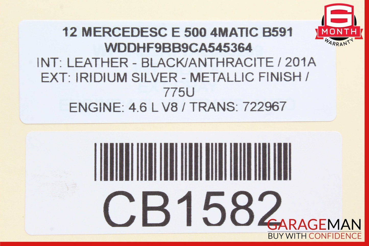 11-19 Mercedes W216 CL550 S550 SL550 E550 Engine Coolant Motor Water Pump