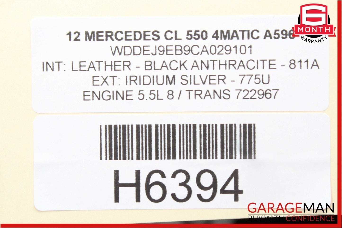 10-14 Mercedes W221 S550 CL550 Steering Wheel Wood Trim Black w/ Paddle Shifters