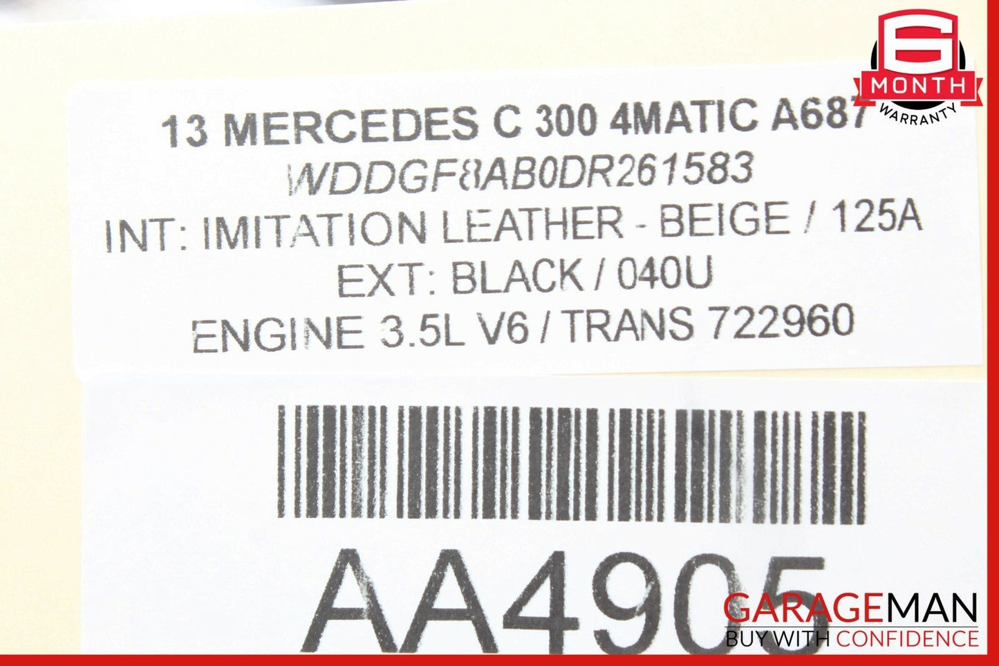 08-14 Mercedes W204 C250 C300 C350 Front Left Side Door Lock Latch Actuator