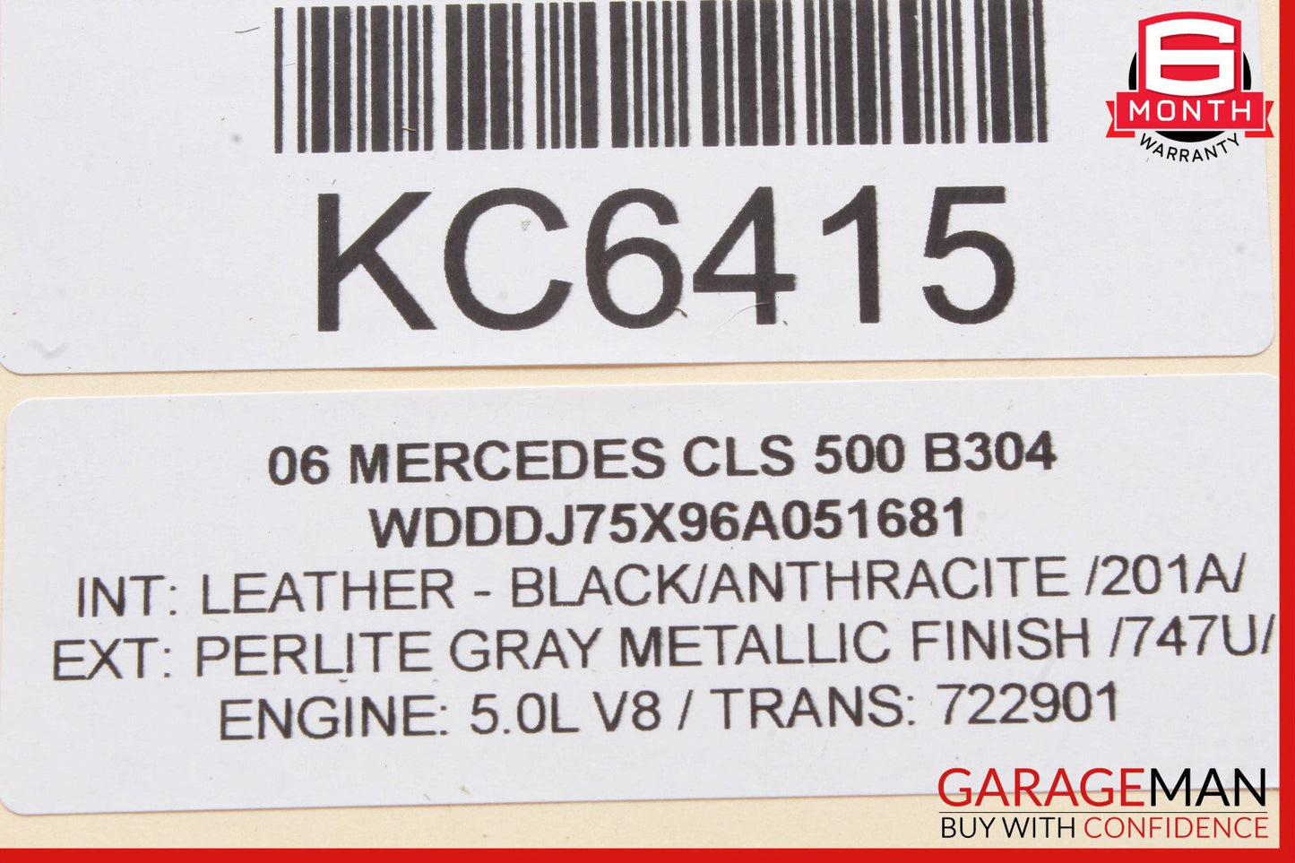 06-11 Mercedes W219 CLS550 Front Left Exterior Door Handle OEM