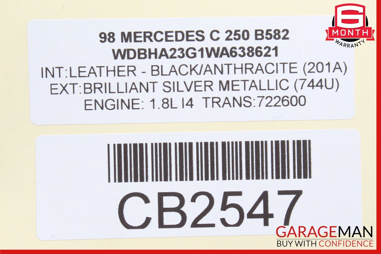 97-04 Mercedes W202 C230 CLK320 CLK430 Front Left Driver Side Upper Control Arm