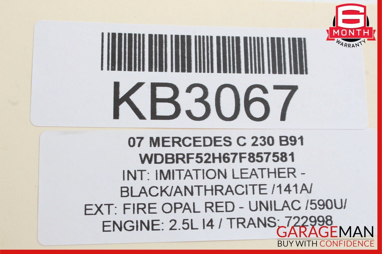 01-07 Mercedes W203 C230 Kompressor Rear Left Side Door Control Module Unit OEM