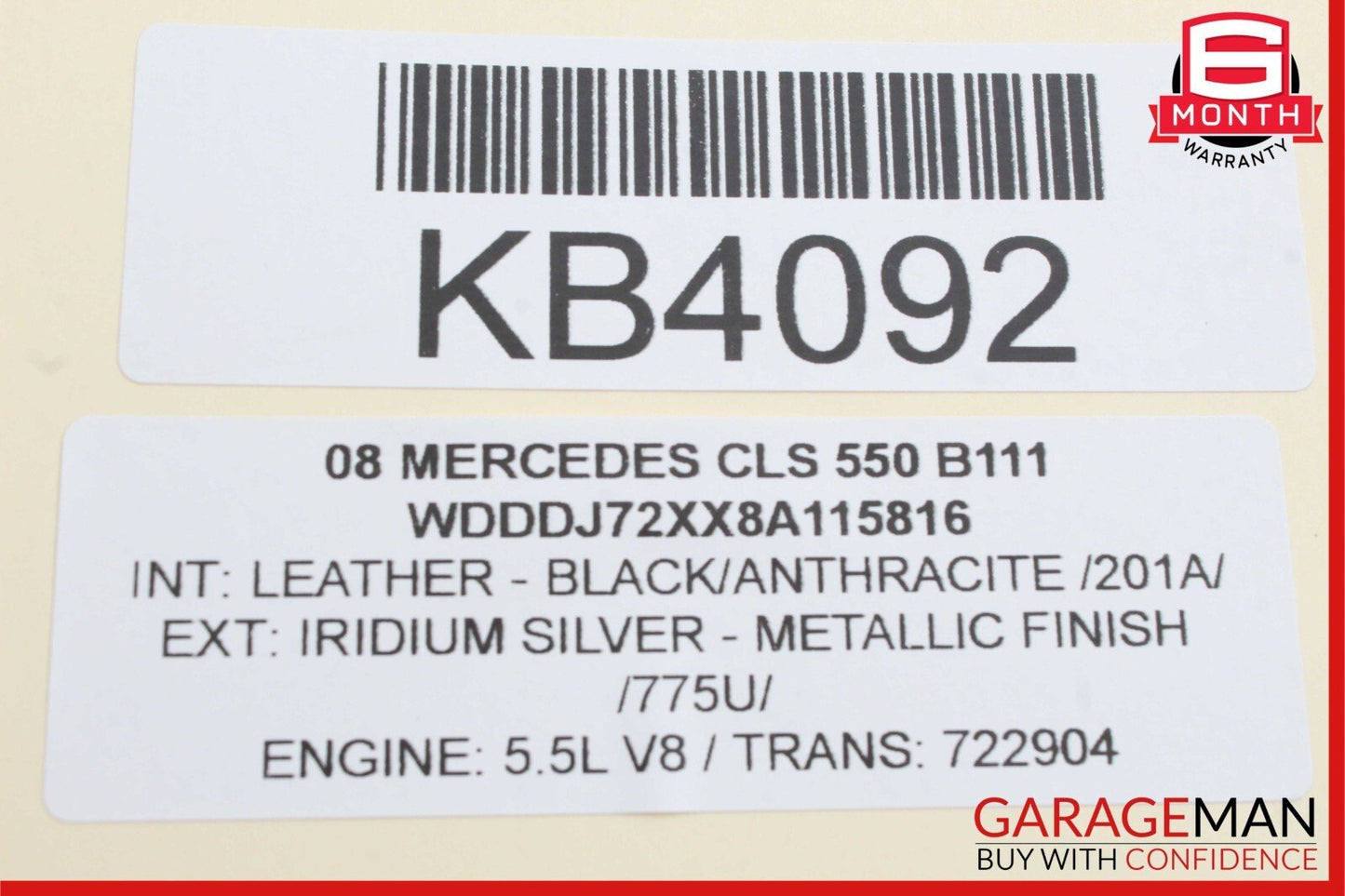 06-11 Mercedes W219 CLS500 Front Left Driver Door Control Module Unit OEM