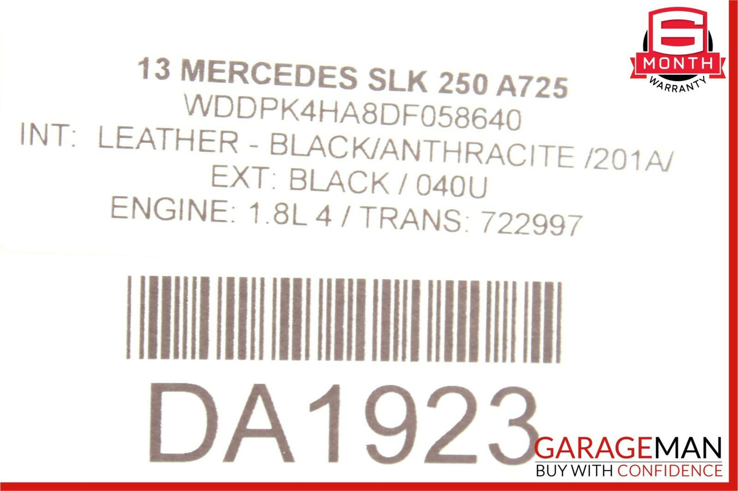 12-16 Mercedes R172 SLK350 Front Right Passenger Side Sunvisor Sun Visor Shade