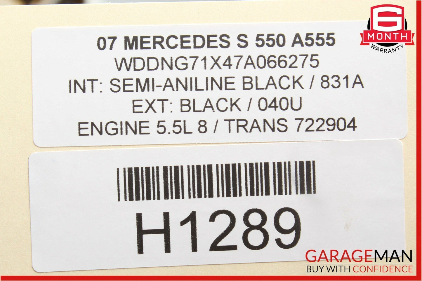 07-14 Mercedes W221 S550 CL550 Front Left Dash A/C Heater Air Vent Trim Black