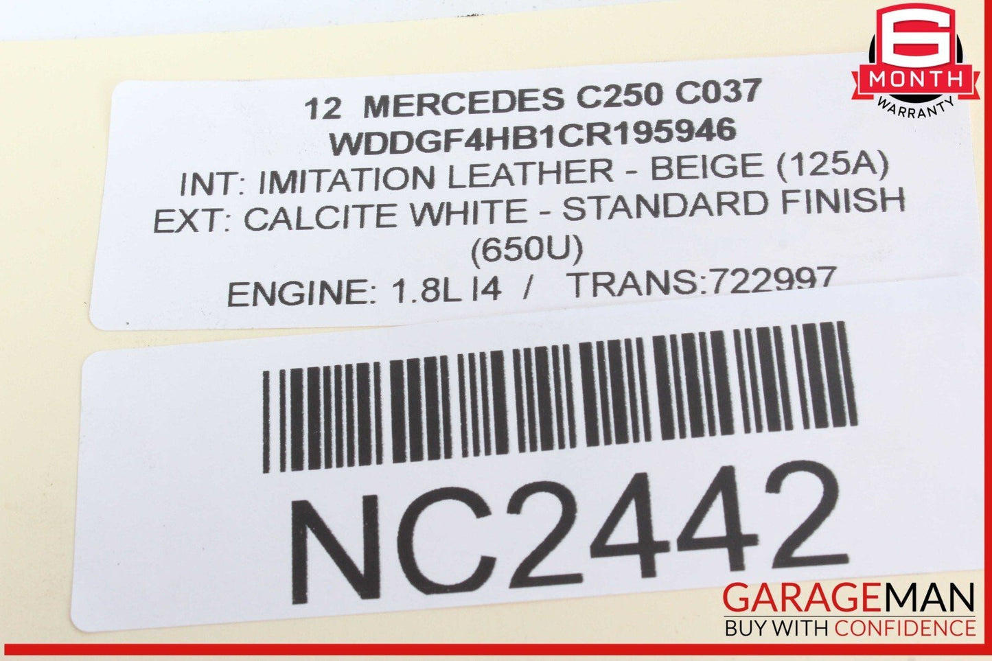 12-15 Mercedes W204 C250 SLK250 1.8L Turbo Turbocharger Manifold Assembly OEM
