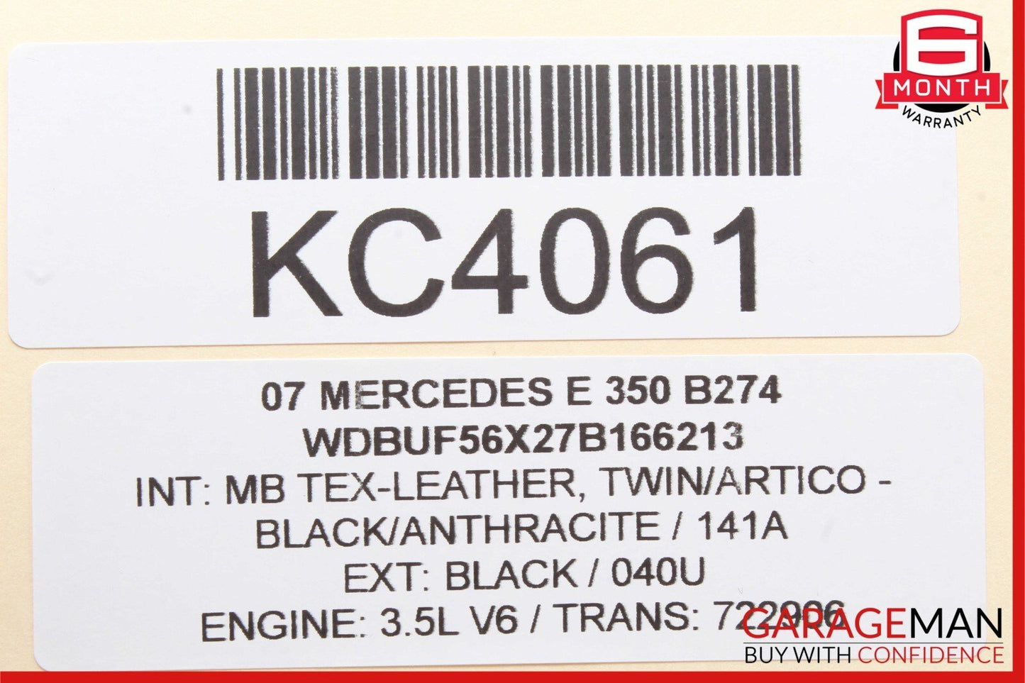 03-09 Mercedes W211 E350 Rear Right Side Exterior Door Handle Tanzanite Blue