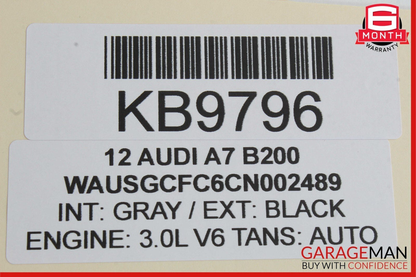 12-18 Audi A7 Rear Left Driver Side Door Lock Latch Actuator OEM