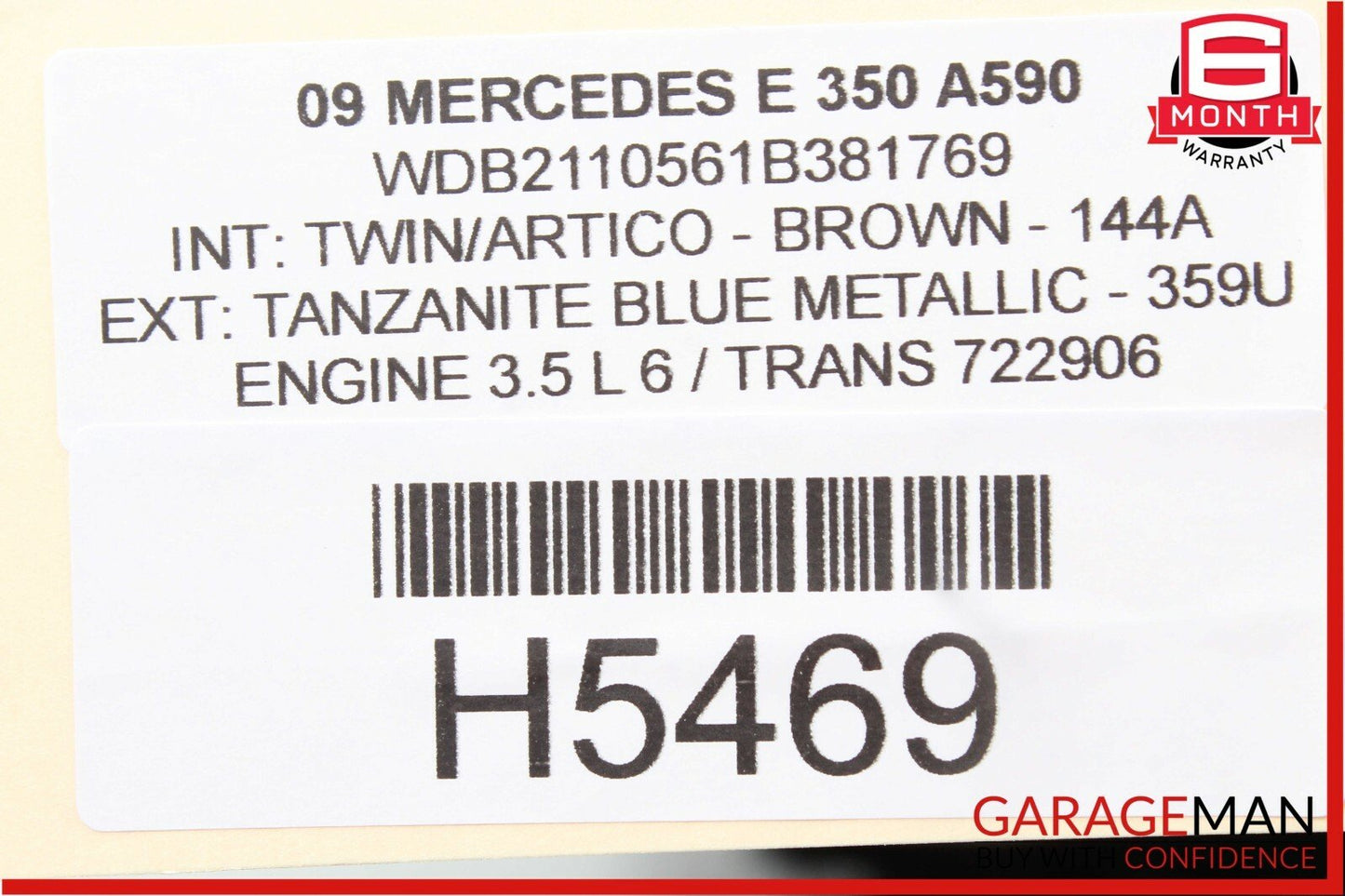 07-09 Mercedes W211 E350 E63 AMG Rear Left Driver Side Door Control Module OEM