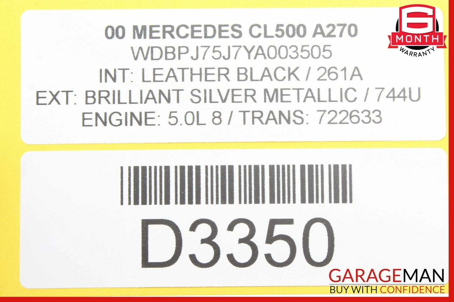 00-06 Mercedes W215 CL500 S500 PDC Parktronic Distance Control Module OEM