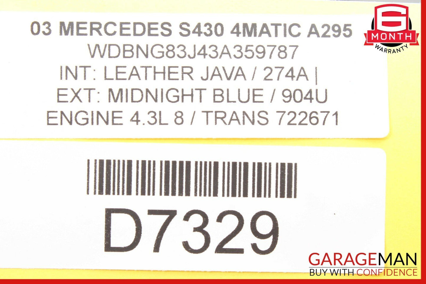03-06 Mercedes W220 S430 E350 Communication Voice Control Module 2038200885 OEM