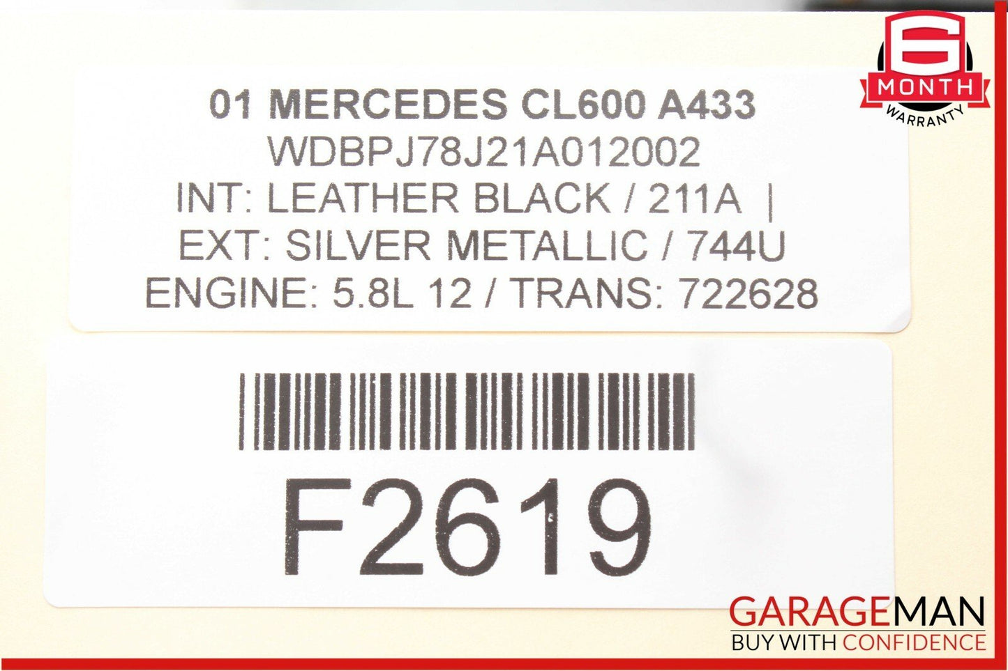 00-08 Mercedes R230 SL600 CL500 S500 Front Right or Left Seat Valve Block OEM