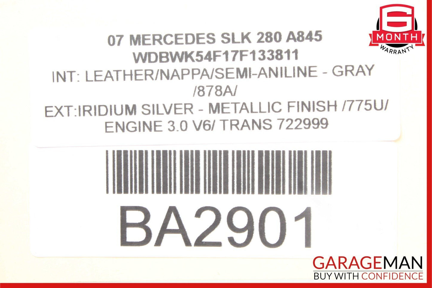 03-13 Mercedes SLK280 ML500 E320 CLS550 Radio 6 Disk CD Changer Player OEM