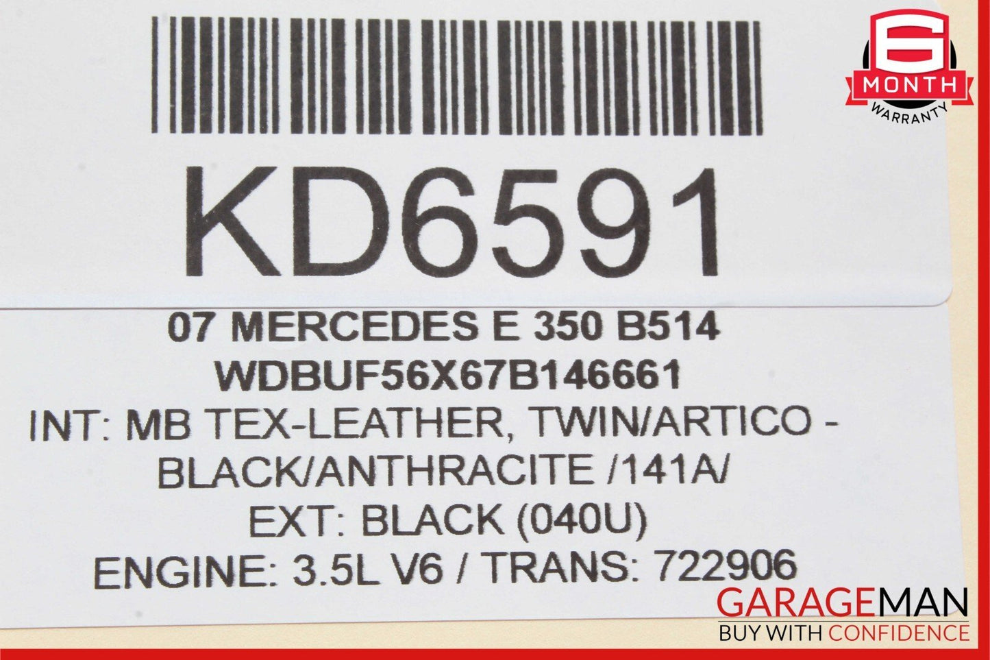 03-09 Mercedes W211 E350 E500 E550 Door Control Module Rear Left Driver Side