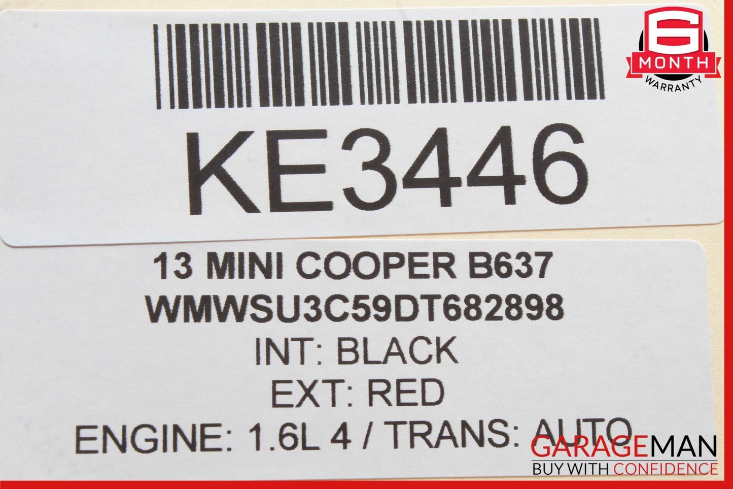2013 Mini Cooper Computer Brain Engine Control ECU ECM EBX Module 24607356237