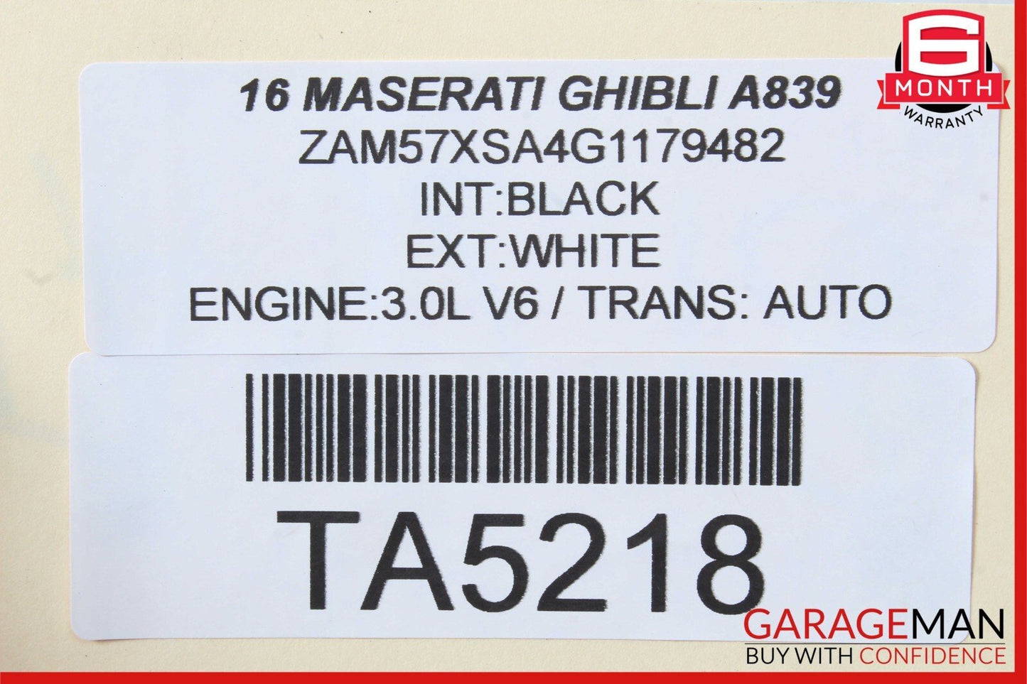 14-17 Maserati Ghibli Steering Wheel Multifunction Control Switch Assembly Black