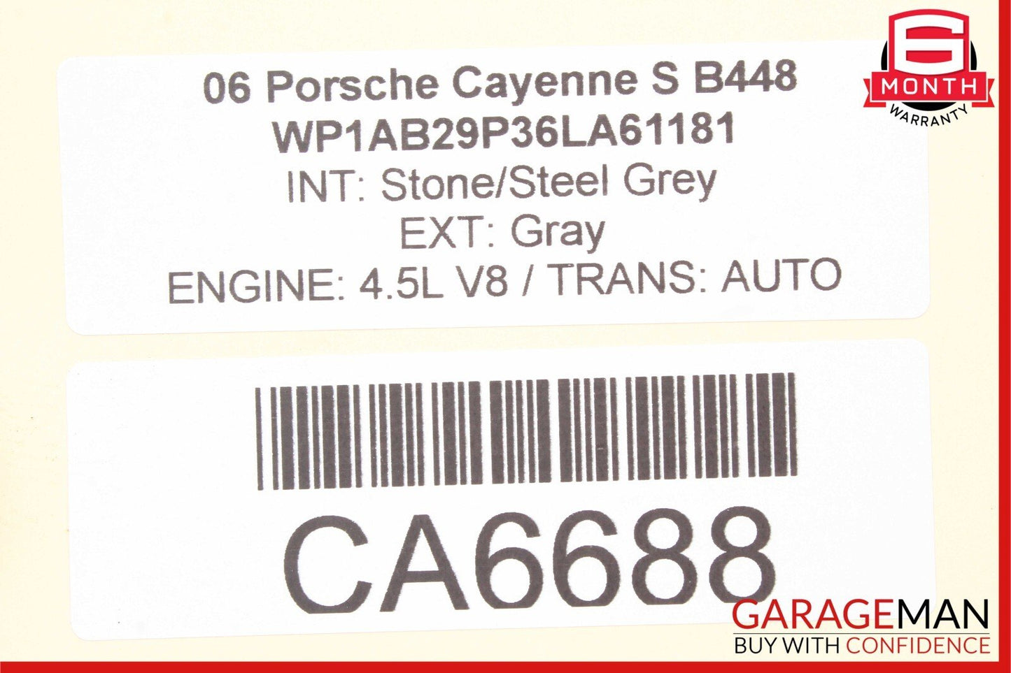 03-06 Porsche Cayenne S 955 Front Right Side Indicator Wing Signal 7L5949102B
