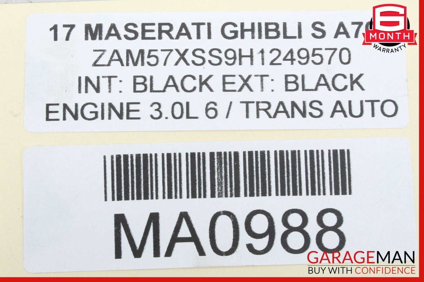 14-17 Maserati Ghibli Front Left Driver Side Exterior Door Handle Assembly OEM