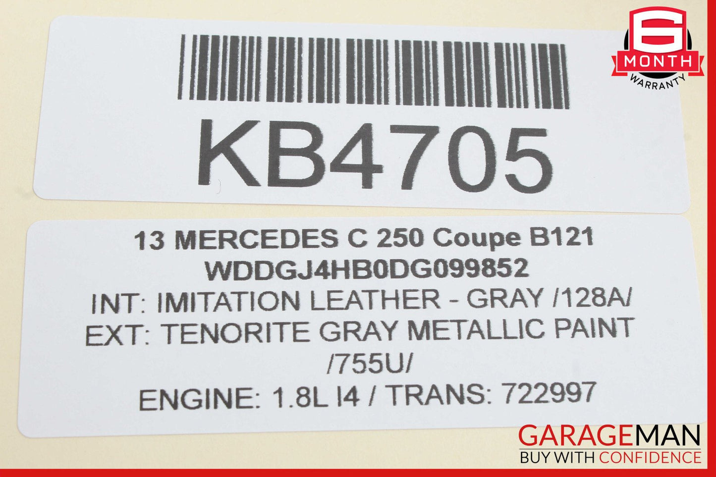 08-14 Mercedes W204 C250 C350 C63 AMG Floor Gear Selector Shifter OEM