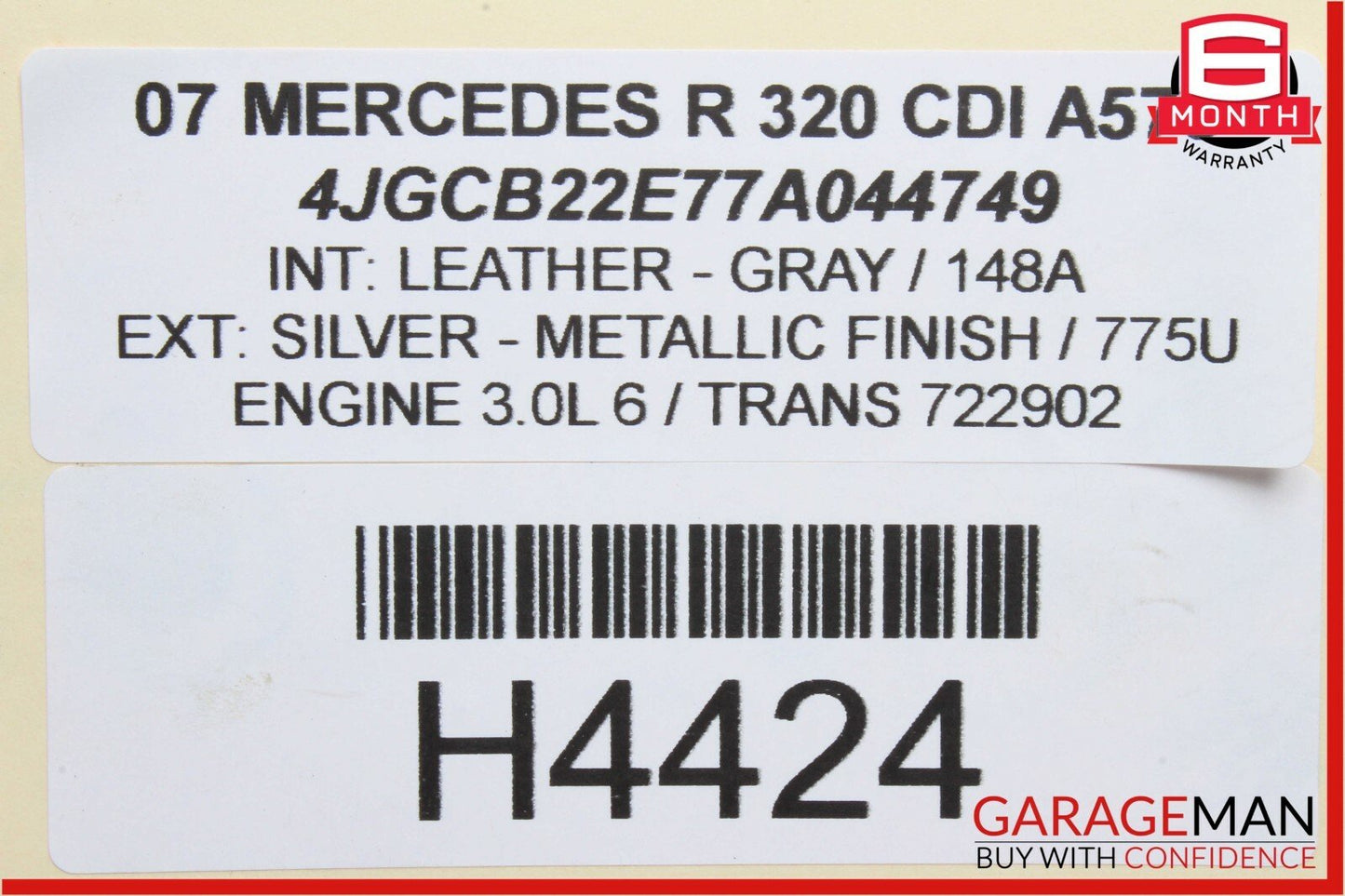 06-12 Mercedes W251 R320 R500 Rear Right Side Lower Suspension Control Arm OEM