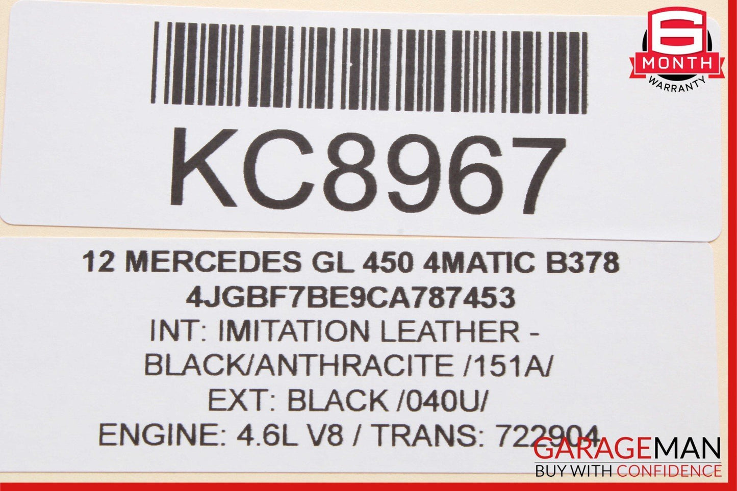 06-13 Mercedes X164 GL450 ML320 GL350 Window Regulator Motor Rear Left Side OEM